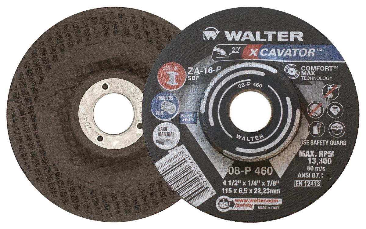Walter 08P460 Xcavator Grinding Wheel 4-1/2" X 1/4" X 7/8"  