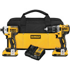 DeWalt-DCK283D2 XR® 20 V Lithium-Ion 2-Tool Cordless Combo Kit, Includes DCD791 20V MAX-XR Compact Brushless 1/2 in Drill/Driver