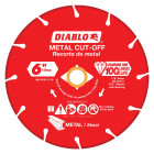 Diablo DDD060DIA101F 10150 rpm Diamond Abrasive Heavy-Duty Plus Grade Segmented Rim Metal Cut-Off Blade, 6 in