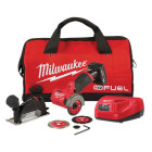 Milwaukee-2522-21XC M12 Fuel™ 12 V Barrel Grip Handle Compact Cordless Cut-Off Tool Kit, 3 x 3/8 in