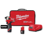 Milwaukee-2551-22 M12 Fuel™ Surge™ 12 V 2 Ah Lithium-Ion 1/4 in Hex Cordless Hydraulic Driver 2-Battery Kit
