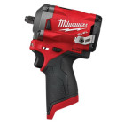 Milwaukee-2554-20 M12 Fuel™ 12 V 2/4 Ah Lithium-Ion 3/8 in Straight Cordless Stubby Impact Wrench