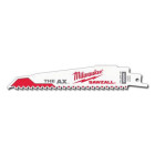 Milwaukee 48-00-5021 The AX™ Sawzall® 5  Bi-Metal Tapered Back Demolition Reciprocating Saw Blade  6 in  5/Pack