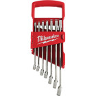 Milwaukee-48-22-9407 Vanadium Steel SAE 7-Piece Combination Wrench Set, 3/8 to 5/8 in