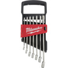 Milwaukee Vanadium Steel Metric 7-Piece Combination Wrench Set, 8 to 17 mm