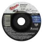 Milwaukee 49-94-4520 Aluminum Oxide Type 27 Grinding Wheel, 4-1/2 x 1/4 x 7/8 in, 13580 rpm, 10/Pack