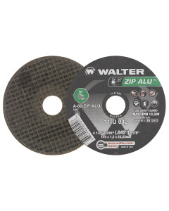 WALTER 11U042 ZIP ALU™ CUT-OFF WHEEL  4-1/2" X 3/64  PK 25 at Merrimac Industrial Sales