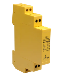 DLA-24D3 - 1-pair DIN rail plug-in Data surge protector