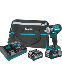 Makita GWT05D 40V max XGT® Brushless Cordless 4‑Speed 1/2 in Sq. Drive Impact Wrench Kit w/ Detent Anvil (2.5Ah)