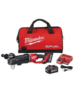 Milwaukee-2809-22 M18 Fuel™ Super Hawg™ 18 V 6 Ah Lithium-Ion 1/2 in Keyed D-Handle Cordless Right Angle Drill Kit