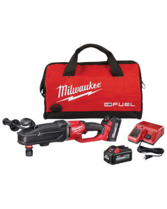 Milwaukee-2811-22 M18 Fuel™ Super Hawg™ 18 V 6 Ah Lithium-Ion 1/2 in Keyless D-Handle Cordless Right Angle Drill with Quik-Lok™ Kit