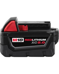 Milwaukee M18™ Redlithium™ XC5.0 18 V 5 Ah Lithium-Ion Extended Capacity Rechargeable Battery One Pack
