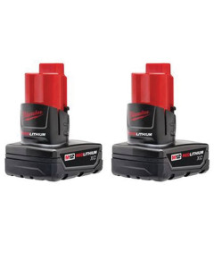 Milwaukee-48-11-2412 M12™ Redlithium™ XC3.0 12 V 3 Ah Lithium-Ion Rechargeable Battery Pack