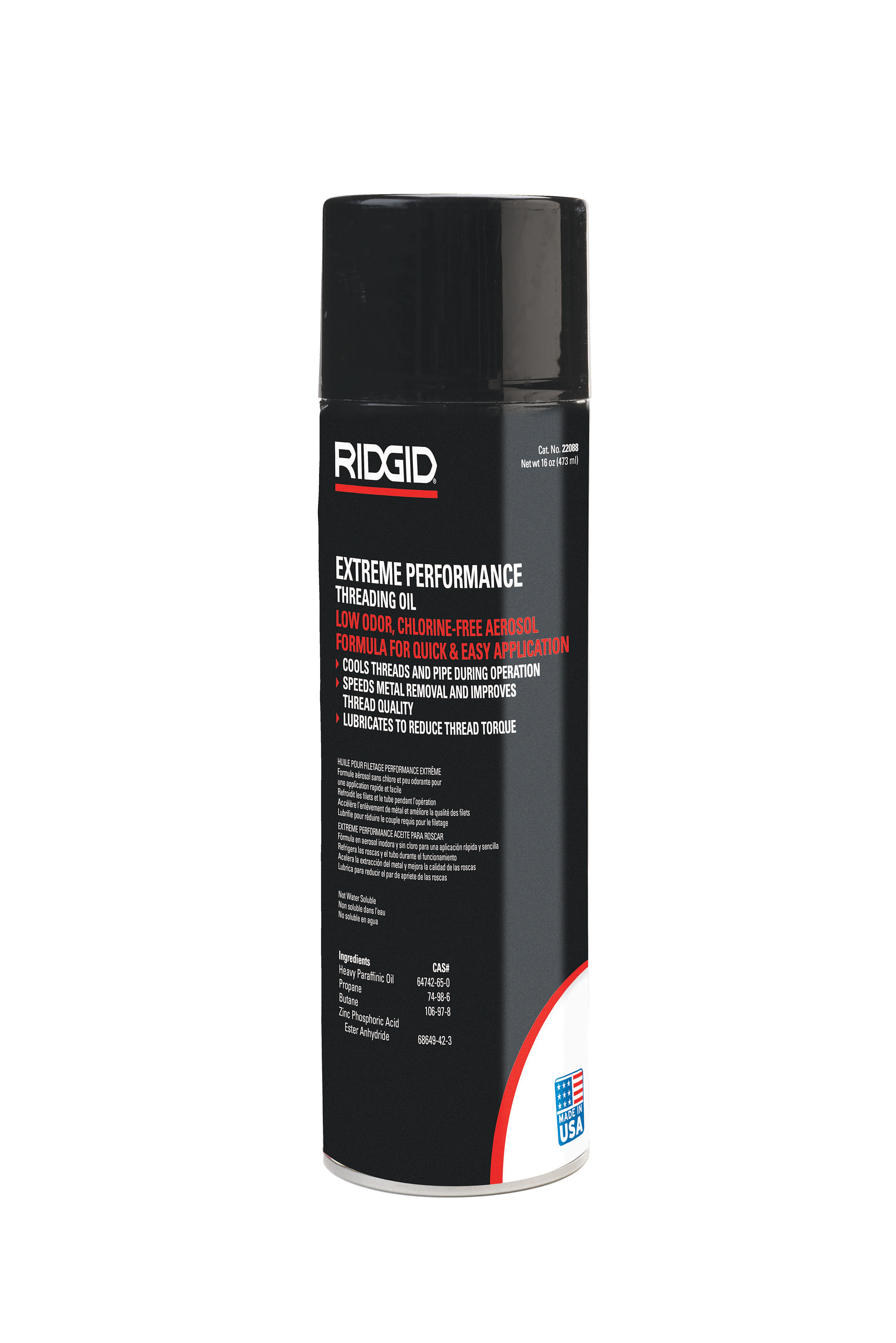 メンテナンス Ridgid R840095 22088 Extreme Performance Aerosol Thread Cutting Oil - Electrical