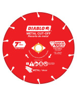 Diablo-DDD070DIA101F 8450 rpm Diamond Abrasive Heavy-Duty Plus Grade Segmented Rim Metal Cut-Off Blade