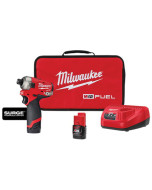 Milwaukee M12 Fuel™ Surge™ 12 V 2 Ah Lithium-Ion 1/4 in Hex Cordless Hydraulic Driver 2-Battery Kit