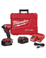 Milwaukee M18 Fuel™ 18 V 5 Ah Lithium-Ion 1/4 in Hex Cordless Impact Driver Kit