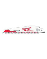 Milwaukee-48-00-5021 The AX™ Sawzall® 5  Bi-Metal Tapered Back Demolition Reciprocating Saw Blade