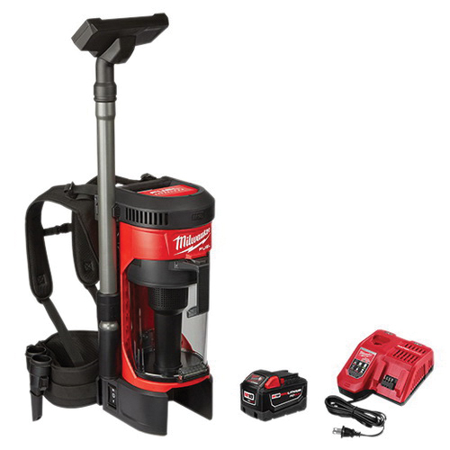 Milwaukee 0885-21HD M18 Fuel™ 18 V 9 A Dry Cordless 3-In-1 Backpack Shop Vacuum Kit