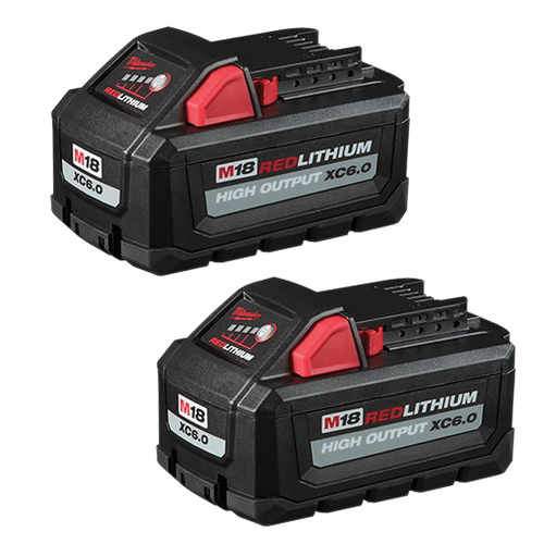 Milwaukee 48-11-1862 M18™ Redlithium™ High Output™ XC6.0 18 V 6 Ah Lithium-Ion Rechargeable Battery Pack