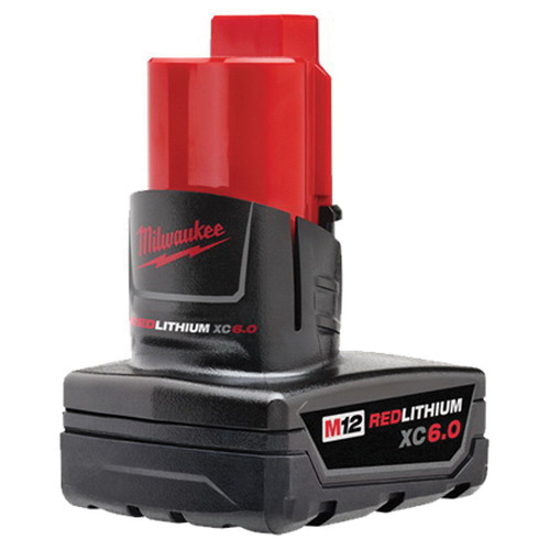 Milwaukee 48-11-2460 M12™ Redlithium™ XC6.0 12 V 6 Ah Lithium-Ion Rechargeable Battery