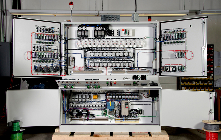 Image of a Plastics Extruder Control Panel