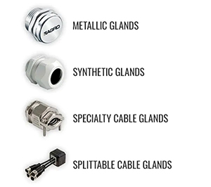 AerosUSA Cable Gland Types: Metallic, Synthetic, Specialty, Splittable