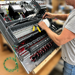 Electric Vehicle Charging Station Power Distribution Image of Electric Vehicle Control Panel for Charging Station